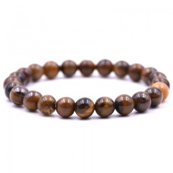 Natural Stone 8mm Beads Bracelets High Quality Tiger Eye Buddha Lava Round Beads Elasticity Rope Bracelets for women amp; men jewel