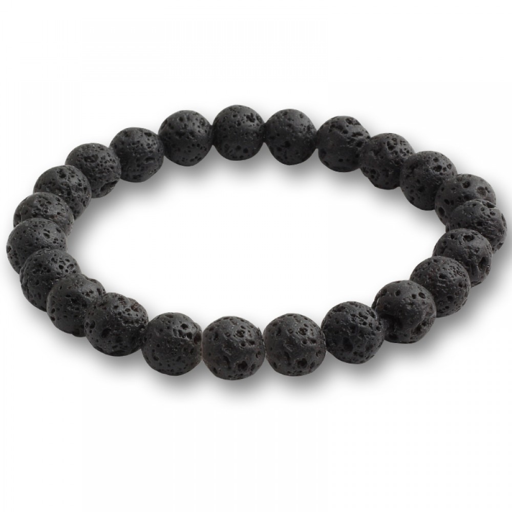 Black Lava Natural Stone Beads Bracelets for Women Vintage Design Volcanic Rock Tiger Eye Bead Strand Bracelet Men Jewelry Gifts