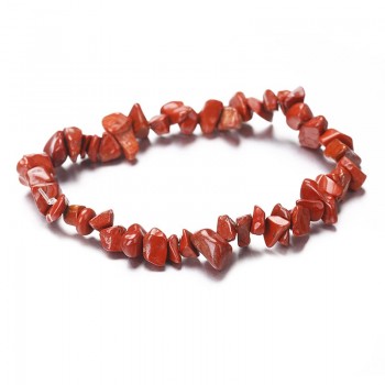Natural Stone Chip Beads Stretchy Bracelet Ethnic Style Colored Stone Bracelet CX17