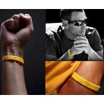 2pcs/lot LIVE STRONG Silicone Sport Wristband Motivational encourage patient Men Women Adult Kid urge Power Bracelets wrist band