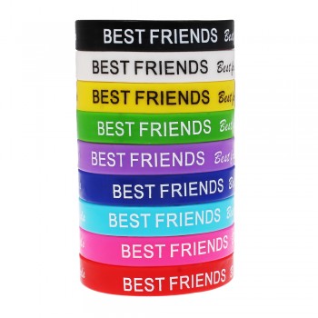 YYW Unisex Turret Games Silicone Heart Jesus Best Friend Star Bracelets Bangles Rubber Flexible Friendship Wristband Bracelets