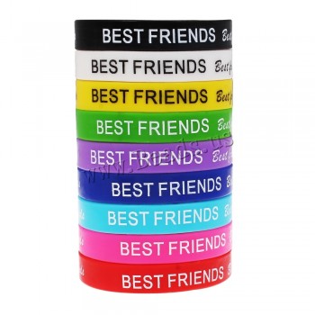 YYW Unisex Turret Games Silicone Heart Jesus Best Friend Star Bracelets Bangles Rubber Flexible Friendship Wristband Bracelets