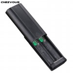 CHEZVOUS Black Power Bank DIY Shell Dual USB 2X 18650 Portable External Charger Case for iPhone/Samsung/Xiaomi/Huawei no Battery