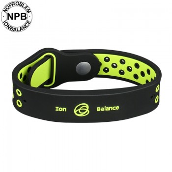 Noproblem bio health benifits ion balance power therapy silicone sports choker tourmaline germanium wristband bracelet