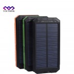 (No Battery) Solar Battery Power Bank Case DIY Kit Digital LCD Display Dual USB Charging Camping Compass LED light Phone Charger