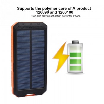 (No Battery) Solar Battery Power Bank Case DIY Kit Digital LCD Display Dual USB Charging Camping Compass LED light Phone Charger