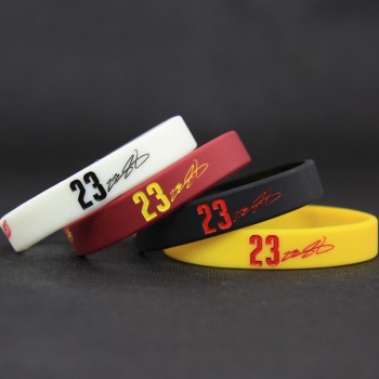 Mens Silicone Basketball Bracelets Lebron James Sport Energy Balance Wristband Power Bangle