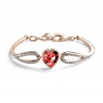 Crystal jewelry factory in Yiwu foreign trade jewelry Austrian Crystal Heart bracelet Korean bracelet 1430