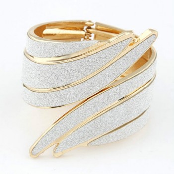 Ziris Punk Jewelry Fashion Bracelet Glitter Shiny Cuff Bangle for Party Christmas Women Gift