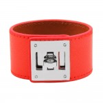 2018 European Fashion Punk Wide Leather Bracelets amp; Bangles for Women Cuff Bracelet Statement Jewelry Valentines Gift