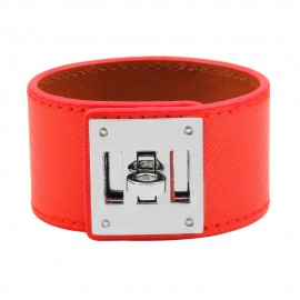 2018 European Fashion Punk Wide Leather Bracelets amp; Bangles for Women Cuff Bracelet Statement Jewelry Valentines Gift
