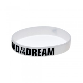 OneBandaHouse 1PC New Design Road to the Dream Silicone Wristband Ink Filled Logo Bracelet Adult Size