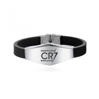 Canuomen Football Star Bracelets Famous Soccer Player Beckham Messi Stainless Steel Adjustable ID Bracelets Man Boy Bracelet