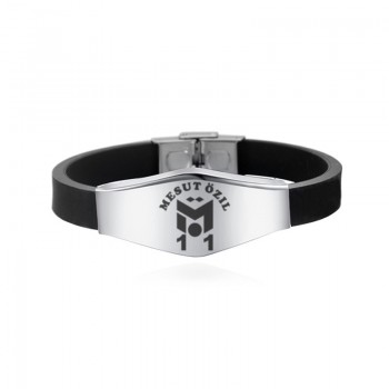 Canuomen Football Star Bracelets Famous Soccer Player Beckham Messi Stainless Steel Adjustable ID Bracelets Man Boy Bracelet