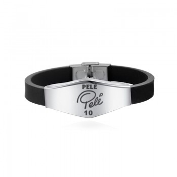 Canuomen Football Star Bracelets Famous Soccer Player Beckham Messi Stainless Steel Adjustable ID Bracelets Man Boy Bracelet