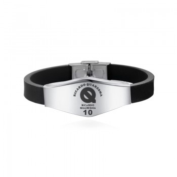 Canuomen Football Star Bracelets Famous Soccer Player Beckham Messi Stainless Steel Adjustable ID Bracelets Man Boy Bracelet