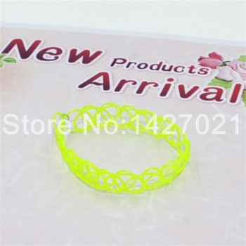 Handmade Hot Selling Vintage Stretch Tattoo bracelet Gothic Punk Grunge Henna Elastic with bracelet