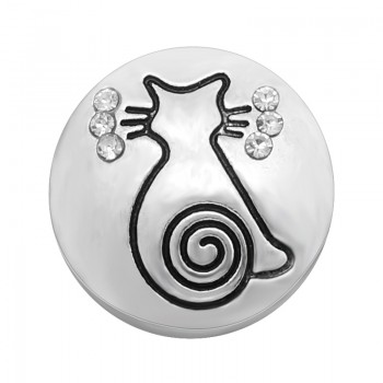 New KZ3116 Charming Lovely Cat Mamma Sunamp;Moon pineapple Round crystal 18MM snap buttons fit snap jewelry wholesale