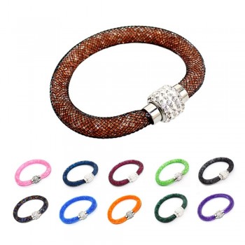 Bio Magnetic Mesh Tube Bracelets Weight Loss Bracelet Slimming Healthy Stimulating Acupoints Bracelet Magnetic Therapy #231047