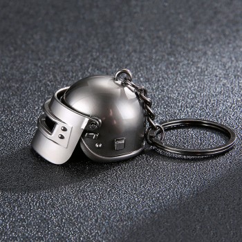PUBG Keychain Battle Grounds Keychain Helmet Pan 98K Gun Alloy Keyring Jewelry FPS Game Fans Gift llaveros mujer brelok