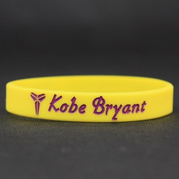 Mens Silicone Basketball Bracelets Lakers Kobe Bryant Sport Energy Balance Wristband Power Bangle