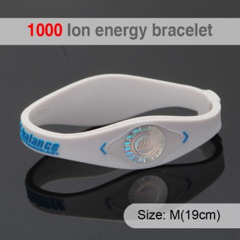 1000 ion Bio Elements Energy Bracelet Silicone Bracelet with Hologram Bracelets Power Bands Balance Energy Wristband With Retail
