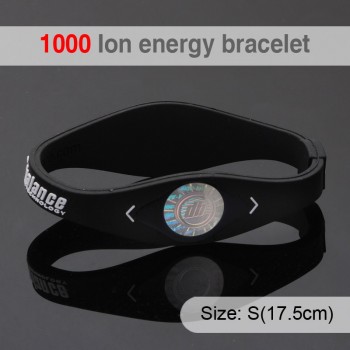 1000 ion Bio Elements Energy Bracelet Silicone Bracelet with Hologram Bracelets Power Bands Balance Energy Wristband With Retail