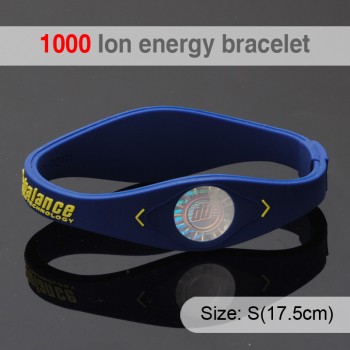 1000 ion Bio Elements Energy Bracelet Silicone Bracelet with Hologram Bracelets Power Bands Balance Energy Wristband With Retail