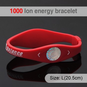 1000 ion Bio Elements Energy Bracelet Silicone Bracelet with Hologram Bracelets Power Bands Balance Energy Wristband With Retail