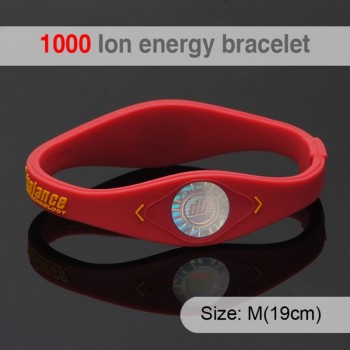 1000 ion Bio Elements Energy Bracelet Silicone Bracelet with Hologram Bracelets Power Bands Balance Energy Wristband With Retail