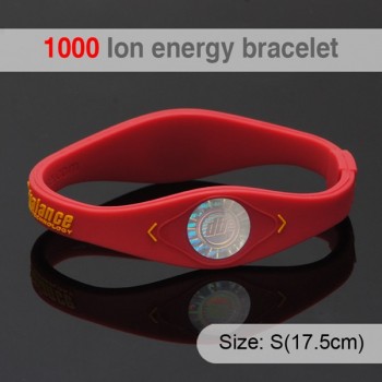 1000 ion Bio Elements Energy Bracelet Silicone Bracelet with Hologram Bracelets Power Bands Balance Energy Wristband With Retail