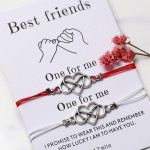 IF YOU Forever Love Friendship Charm Bracelets For Woman Lovers Men Wish Rope Red String Couple Bracelet Best friend Jewelry