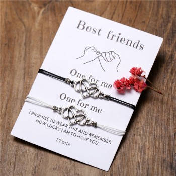 IF YOU Forever Love Friendship Charm Bracelets For Woman Lovers Men Wish Rope Red String Couple Bracelet Best friend Jewelry