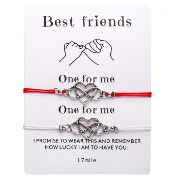 IF YOU Forever Love Friendship Charm Bracelets For Woman Lovers Men Wish Rope Red String Couple Bracelet Best friend Jewelry