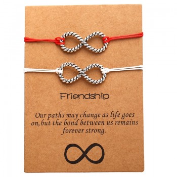 IF YOU Forever Love Friendship Charm Bracelets For Woman Lovers Men Wish Rope Red String Couple Bracelet Best friend Jewelry