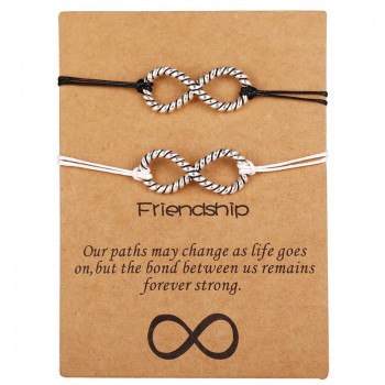 IF YOU Forever Love Friendship Charm Bracelets For Woman Lovers Men Wish Rope Red String Couple Bracelet Best friend Jewelry