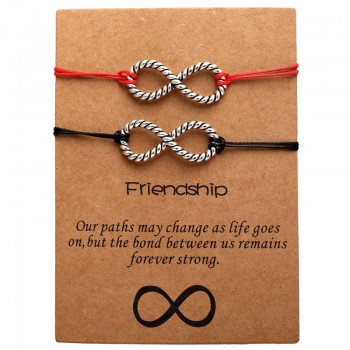 IF YOU Forever Love Friendship Charm Bracelets For Woman Lovers Men Wish Rope Red String Couple Bracelet Best friend Jewelry