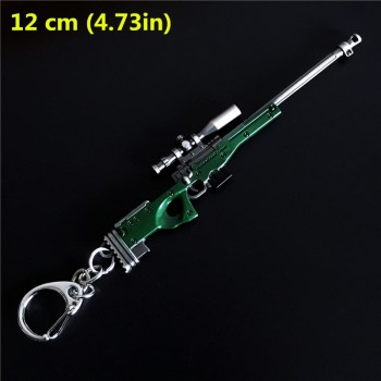 Game PUBG Keychain AWM 98K Pan ALL Rifle Model Playerunknowns Battlegrounds Cosplay Props Alloy Armor Key Chain llaveros Key