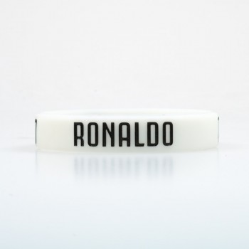 CR7 Ronaldo Silicone bracelet Football Fans Club Silicone Wristband Black White Colors Adult Kids Size Fashion Signature Jewlry