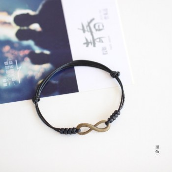 Couples hand made infinity bracelets Simple fashion lovers  jewelry small gifts art jewelry #N035