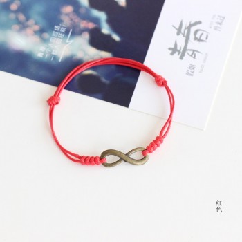 Couples hand made infinity bracelets Simple fashion lovers  jewelry small gifts art jewelry #N035