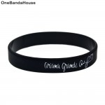 OneBandaHouse 1PC Ariana Grande Dangerous Woman Silicone Wristband Black Fashion Gift Bracelet