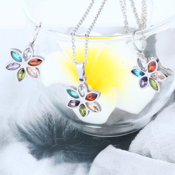 XUANHUA Fashion Stainless Steel Wedding Jewelry Sets For Women Bridal Jewelry Sets And Stone Womens Clothing amp; Accessories