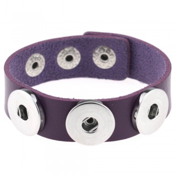 1pc many colors import pu leather snaps bracelet for 18/20MM  buttons fit snaps