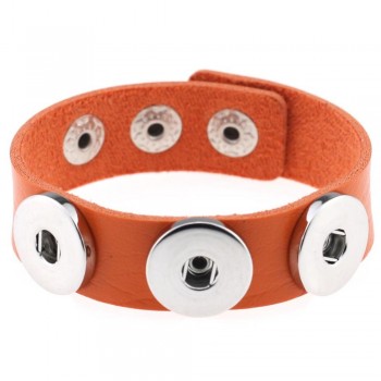 1pc many colors import pu leather snaps bracelet for 18/20MM  buttons fit snaps