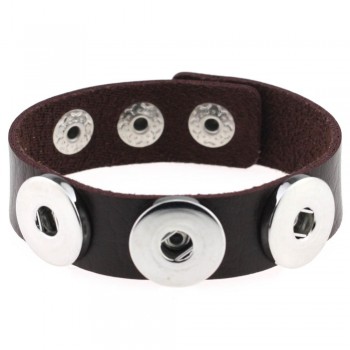 1pc many colors import pu leather snaps bracelet for 18/20MM  buttons fit snaps