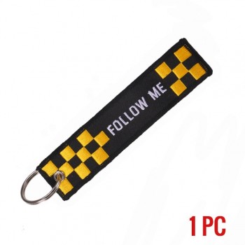 REMOVE BEFORE FLIGHT Novelty Keychain Launch Key Chain Bijoux Keychains for Motorcycles and Cars Key Tag New Embroidery Key Fobs