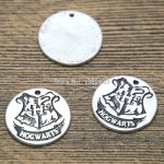 15pcs HP Hogwarts Crest  Charms silver tone Hogwarts Crest  charm pendant 20mm