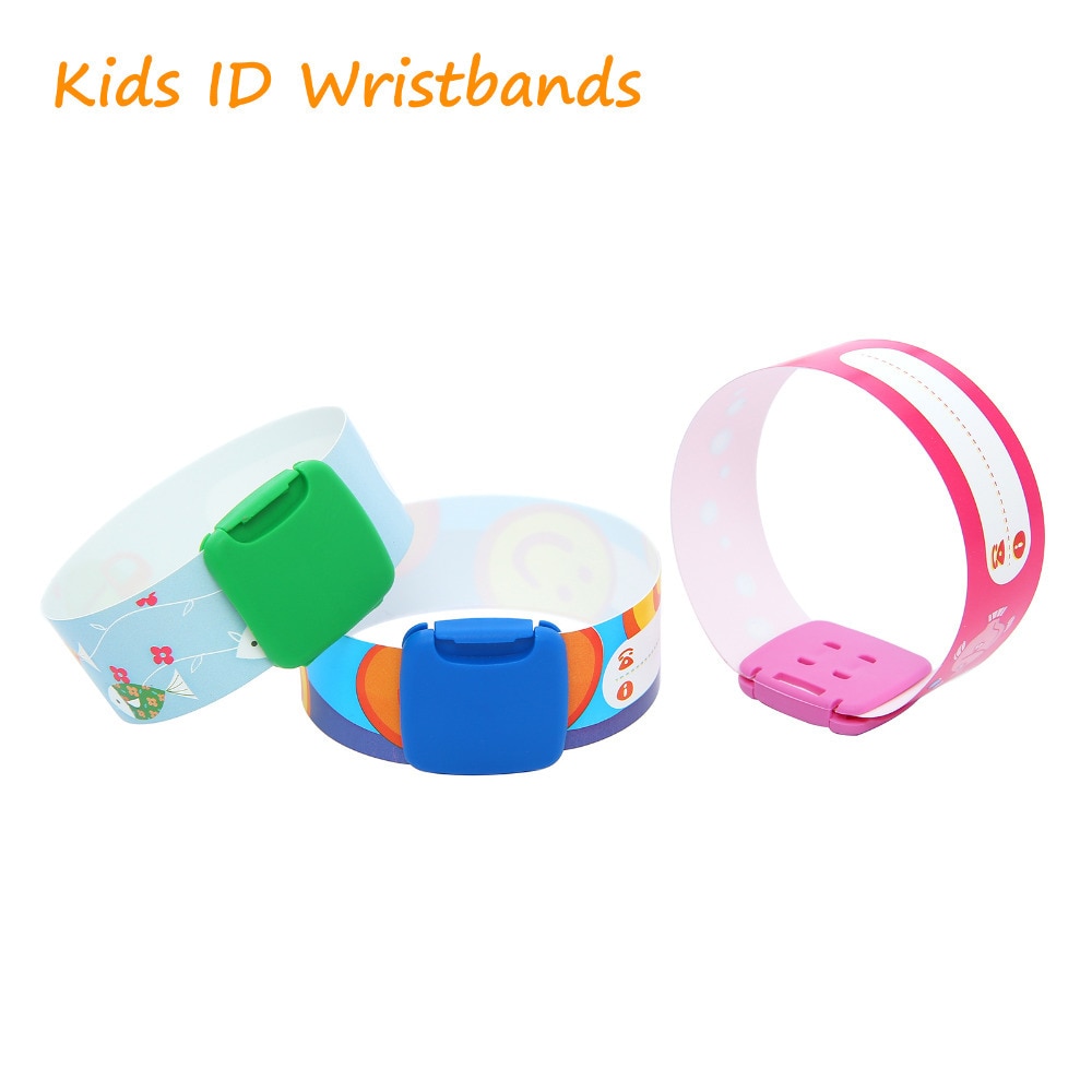 Qi Qi Wu Children SOS ID Wristband Reuseable Identity Wrist Band Kids Child Trips Bracelet Excursions Baby Silicone Wristbands