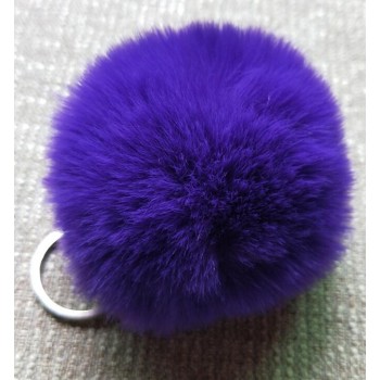 8CM 13 Colors Fluffy Rabbit Fur Ball Key Chain Cute Cream Black Pompom Artificial Rabbit Fur Keychain Women Car Bag Key Ring